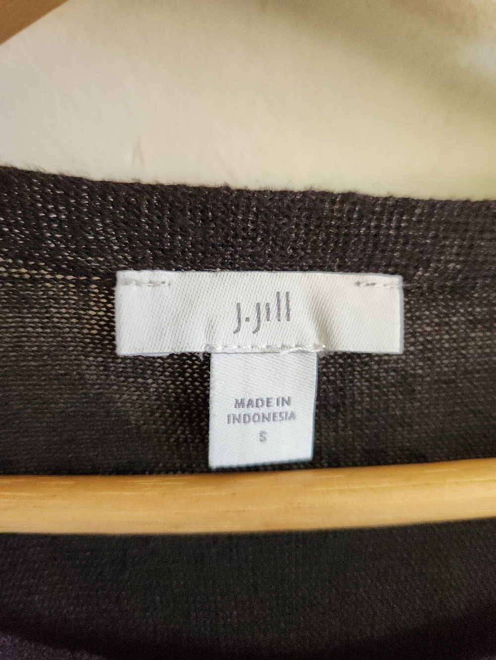 J. Jill Lightweight Crewneck Sweater 3/4 Sleeve Gray Linen Viscose Small - Picture 2 of 5
